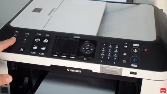 Canon Pixma Drucker Reset - Zurücksetzen - Reparieren FIX - ihr benötigt die Einschalt-Taste (ON) - bei diesem Gerät links ... und ...