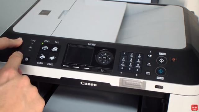 Canon Pixma Drucker Reset - Zurücksetzen - Reparieren FIX - lasst nach einigen Sekunden die Stopp-Taste los - haltet aber weiter die Einschalt-Taste gedrückt