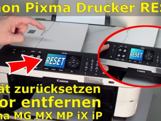 Canon Pixma Drucker Reset Reparatur FIX