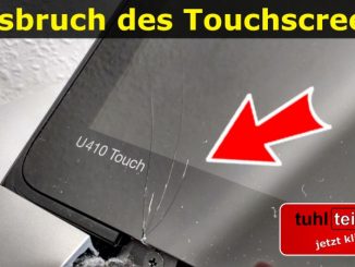 Notebook Touchscreen defekt und gebrochen