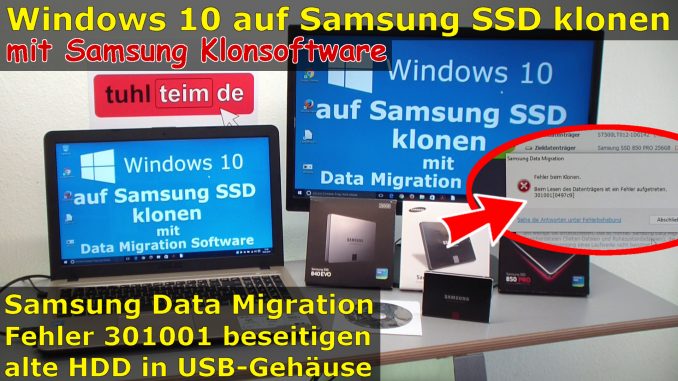 Samsung SSD Data Migration Festplatte klonen Klonsoftware 301001