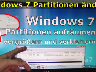 Windows 7 Partitionen vergrößern verkleinern Bordmittel aufräumen Festplatte HDD SSD