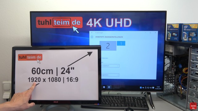 Smart TV 4K UHD an Windows 10 anschließen mit Intel HD Graphics