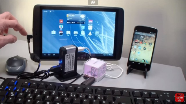 USB-Stick, Tastatur und Maus an Android Tablet und Handy mit OTG-Adapter
