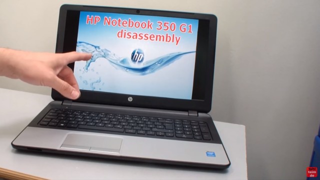 HP Notebook 350 G1 öffnen - Tastatur, Lüfter und Mainboard ausbauen - disassembly