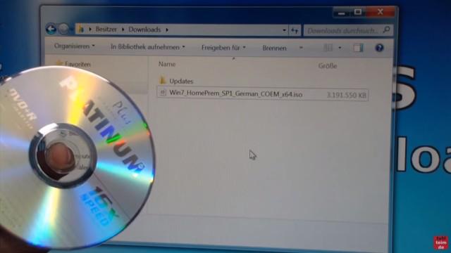 Windows 7 bei Microsoft runterladen - ISO Image Download 32Bit + 64Bit von Microsoft - Win7_HomePrem_SP1_German_COEM_x64.iso auf DVD brennen