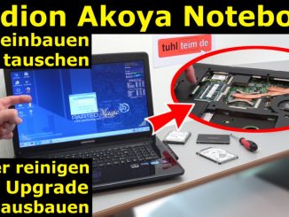 Medion Akoya Notebook SSD HDD tauschen - RAM CMOS DVD Lüfter reinigen