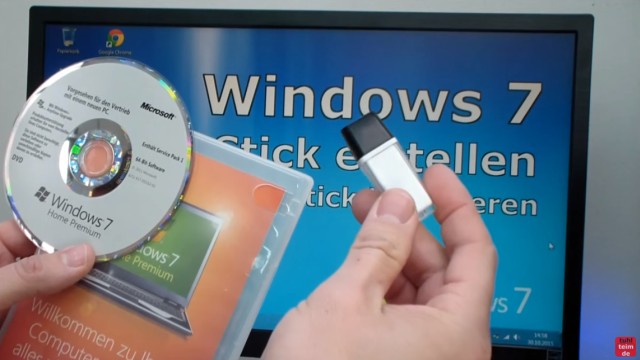 Windows 7 - bootbaren USB-Stick mit Windows 7 DVD oder ISO erstellen und bootfähig machen