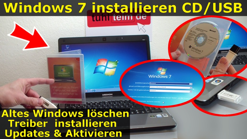how to install windows 7 on imac with cd