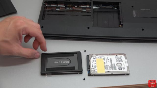 Nexoc XMX Clevo W370ST Gaming Notebook Festplatte SSD Lüfter RAM CMOS Reparatur - HDD Rahmen umbauen