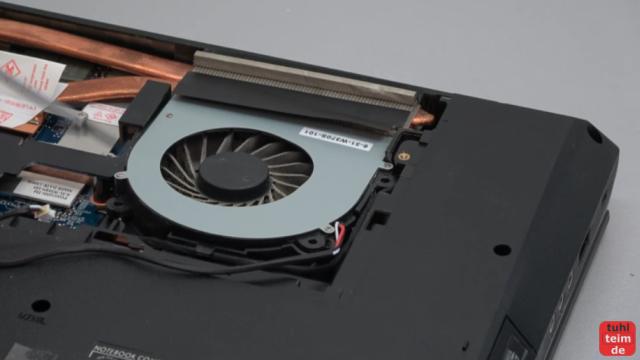Nexoc XMX Clevo W370ST Gaming Notebook Festplatte SSD Lüfter RAM CMOS Reparatur - Lüfter ist leicht zu reinigen und auszubauen