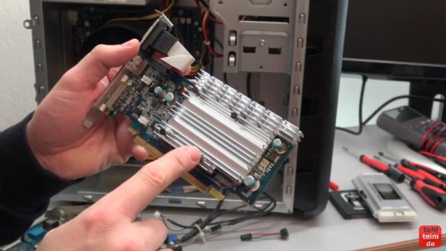 PC defekt - geht nicht an - Bildschirm bleibt schwarz - Reparaturanleitung - Grafikkarte ausbauen und kontrollieren