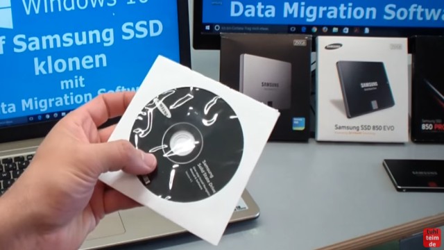 Windows 10 auf Samsung SSD Evo klonen mit Samsung Software - Fehler 301001 FIX Error - CD mit Samsung Data Migration Software