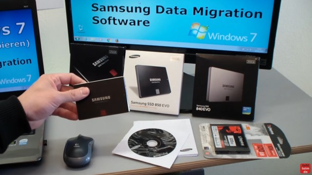 Windows 7 auf Samsung SSD Evo klonen mit Samsung Data Migration Software - für Samsung SSDs bietet Samsung "Data Migration" kostenlos an