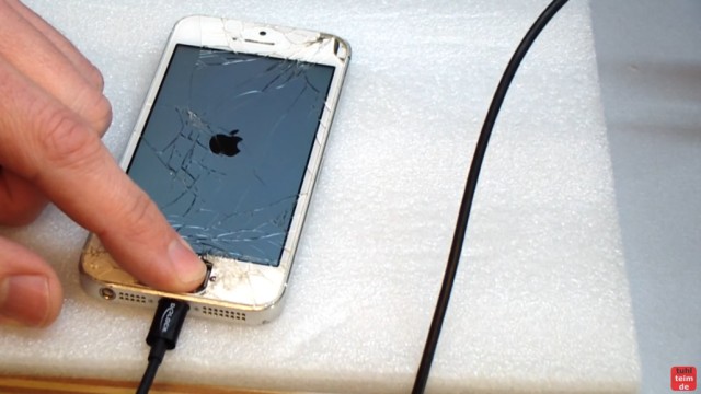 iPhone Hard Reset deutsch - deaktiviertes iPhone ohne SIM zurücksetzen Update - das iPhone schaltet sich dann ein