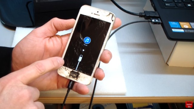 iPhone Hard Reset deutsch - deaktiviertes iPhone ohne SIM zurücksetzen Update - das iPhone wurde von iTunes gefunden
