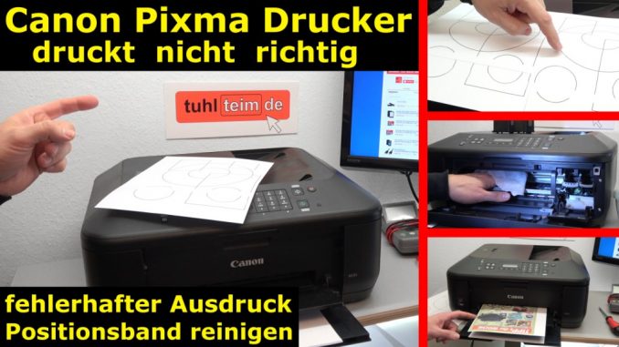 Canon Drucker druckt nicht richtig - gelöst - fehlerhafter Ausdruck