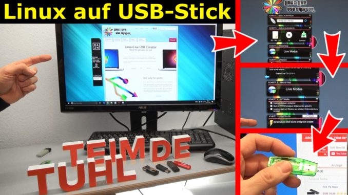Linux auf USB-Stick erstellen - Linux Live USB Creator