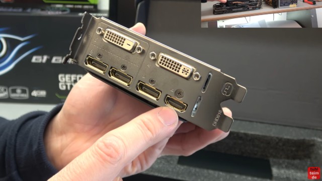 Nvidia Geforce GTX1060 GTX960 GT740 Grafikkarten Test Benchmark Installation - Geforce GTX 960 mit 3x DisplayPort, 1x HDMI und 2x DVI-Ausgängen