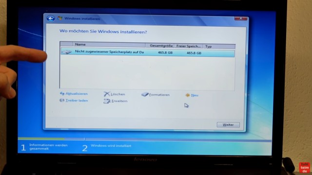 Windows 7 Update funktioniert nicht - Win7 neu installieren + Update-Problem lösen - Partitionen löschen oder anlegen