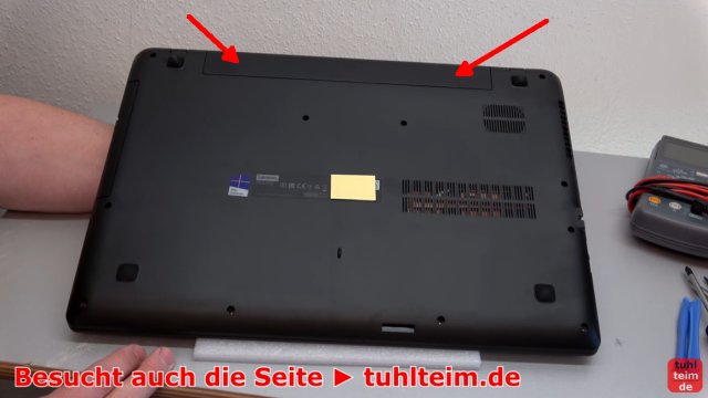 Lenovo V110 Notebook öffnen - Akku SSD Lüfter Tastatur wechseln - Akku lässt sich nicht von außen ausbauen