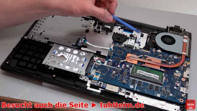 Lenovo V110 Notebook öffnen - Akku SSD Lüfter Tastatur wechseln - Lüfter, Heatpipe, RAM und Festplatte