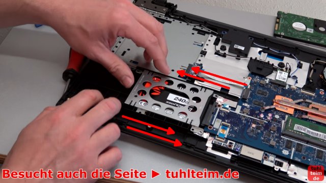 Lenovo V110 Notebook öffnen - Akku SSD Lüfter Tastatur wechseln - Festplatte gegen SSD tauschen