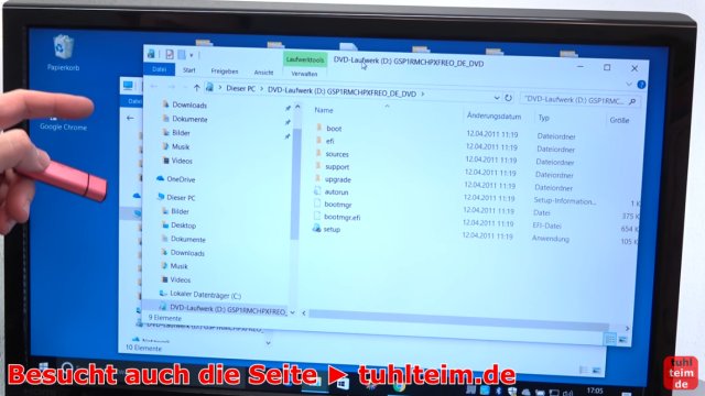 Windows USB-Stick erstellen und bootfähig machen zum Installieren Windows 10 7 8 - Windows 10 mountet die ISO-Datei ohne Extrasoftware