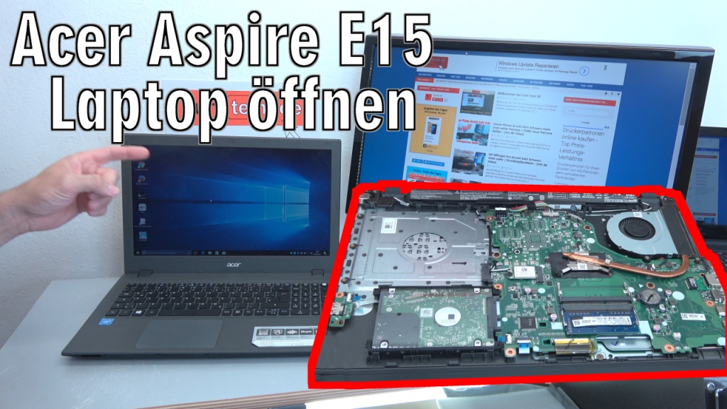 Acer Sie Sollten Den Akku Austauschen Windows 7 Acer Aspire E15 Laptop öffnen - HDD SSD Akku Batterie RAM Lüfter