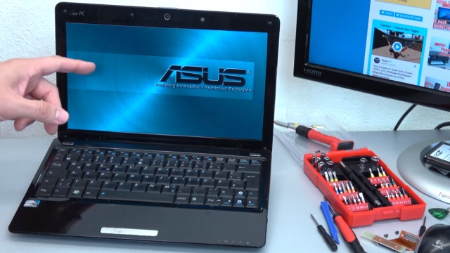 Asus eeePC Netbook / Laptop öffnen - HDD SSD RAM Lüfter Tastatur tauschen - reparieren