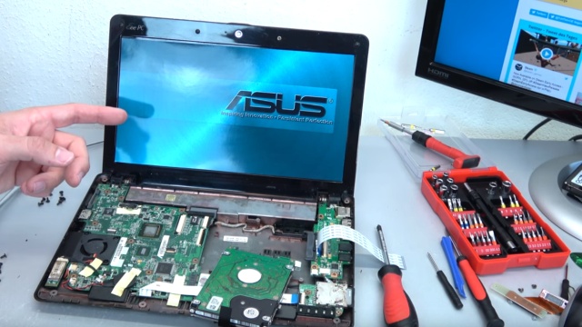 Asus eeePC Netbook / Laptop öffnen - HDD SSD RAM Lüfter Tastatur tauschen - reparieren - Upgrade auf Windows 10 möglich
