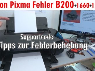Canon Pixma B200 Fehler - 10 Tipps zur Fehlerbehebung | Error Supportcode 1660 1200