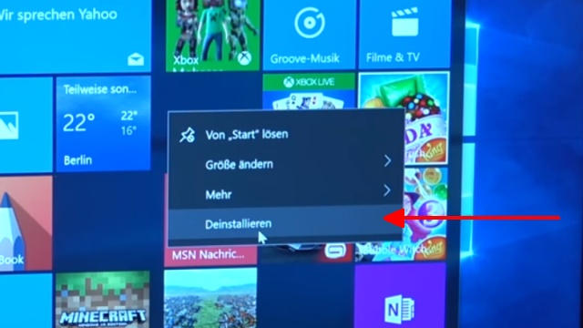 Neues Notebook Bloatware entfernen - Windows 10 + 7 - schneller machen - Apps in Kacheln deinstallieren