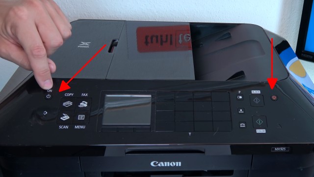 Canon Pixma RESET - Drucker zurücksetzen - diese beiden Tasten werden benötigt