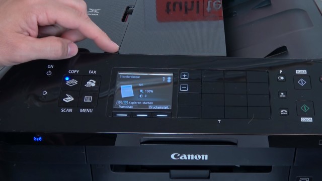 Canon Pixma RESET - Drucker zurücksetzen - nach dem Einschalten zeigt das Display wieder das Menü an