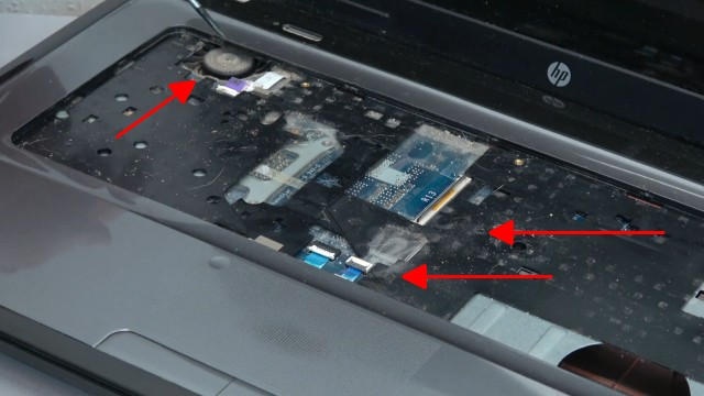 HP Pavilion g6 Laptop öffnen - Lüfter reinigen SSD einbauen Tastatur ausbauen - zwei Schrauben unter der Tastatur entfernen