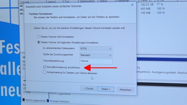 Windows 10 - Festplatte löschen - alle geschützten Partitionen entfernen ohne Extrasoftware - Schnellformatierung oder normale Formatierung