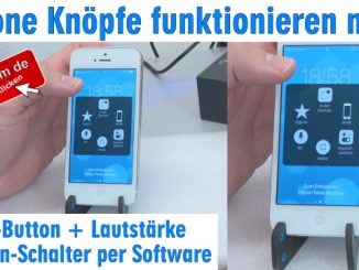 iPhone Knöpfe funktionieren nicht - Home Button + Lautstärke + Ein-Schalter per Software