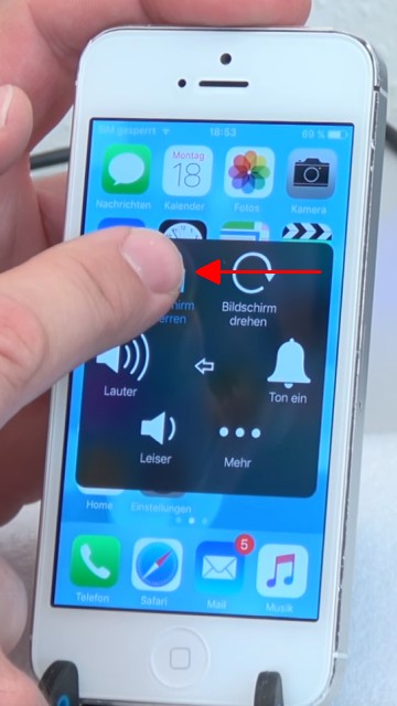 iPhone Knöpfe funktionieren nicht - Home Button + Lautstärke + Ein-Schalter per Software - Bildschirm sperren und iPhone ausschalten mit "Assistive Touch"