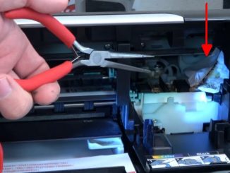 Canon Pixma 3 Fehler in einem Drucker - 5100 - Tintenpatrone defekt - druckt doppelt - Papierreste im Drucker