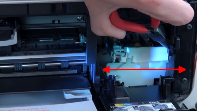 Canon Pixma 3 Fehler in einem Drucker - 5100 - Tintenpatrone defekt - druckt doppelt - Reinigungseinheit bewegen