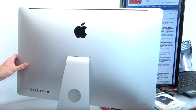 Apple iMac 27 Retina | Pro öffnen - Scheibe entfernen - Display HDD ausbauen - Gehäuserückseite - keine Schrauben