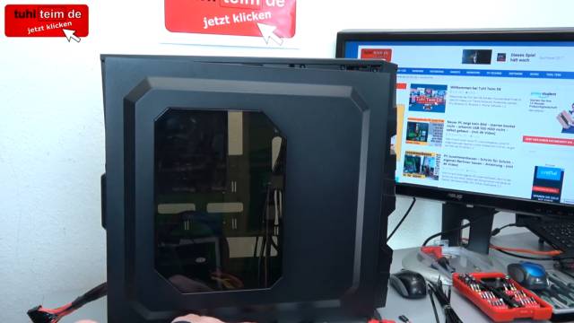 PC Kabel Management - Computer neu verkabeln und Kabel sauber verlegen verstecken - PC-Gehäuse mit Fenster