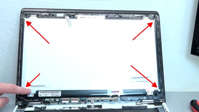 Lenovo Yoga kaum benutzt schon kaputt - Notebook öffnen Akku RAM CMOS Display wechseln - Touchscreen und eigentlicher Bildschirm
