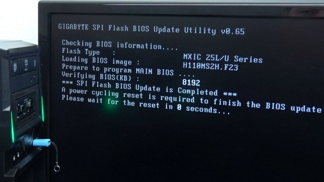PC Bios Update Flash - UEFI Mainboard aktualisieren | brennen Windows 10 USB-Stick - von DOS / FreeDOS aus mit EFIFLASH.EXE updaten