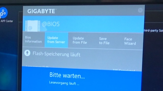 PC Bios Update Flash - UEFI Mainboard aktualisieren | brennen Windows 10 USB-Stick - Flash-Speicherung läuft in Windows 10