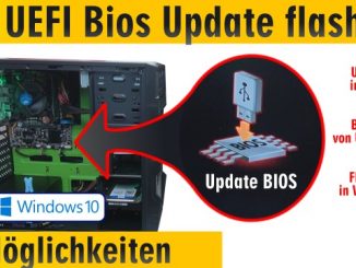 PC Bios Update Flash - UEFI Mainboard aktualisieren | brennen Windows 10 USB-Stick