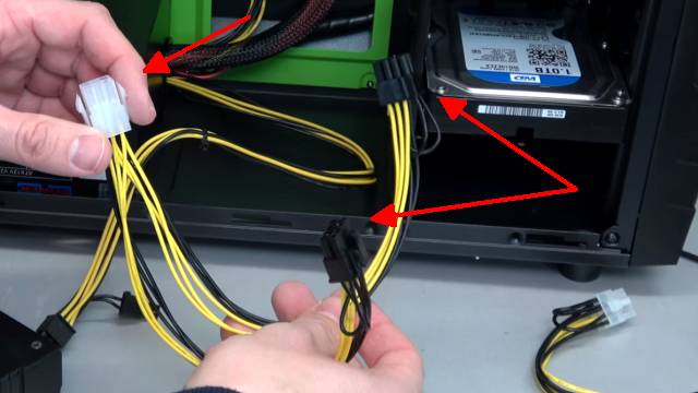 PC Grafikkarte einbauen - austauschen - Fehlersuche bei Problemen - PCI Express Anschlüsse - Stromadapter Grafikkarte