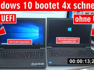 Windows 10 startet 4x schneller - mit UEFI vs. ohne UEFI (BIOS) - Booten beschleunigen
