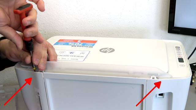 HP Drucker nagelneu und schon defekt - alle LEDs blinken - Tipps zur Fehlersuche - Drucker aufschrauben